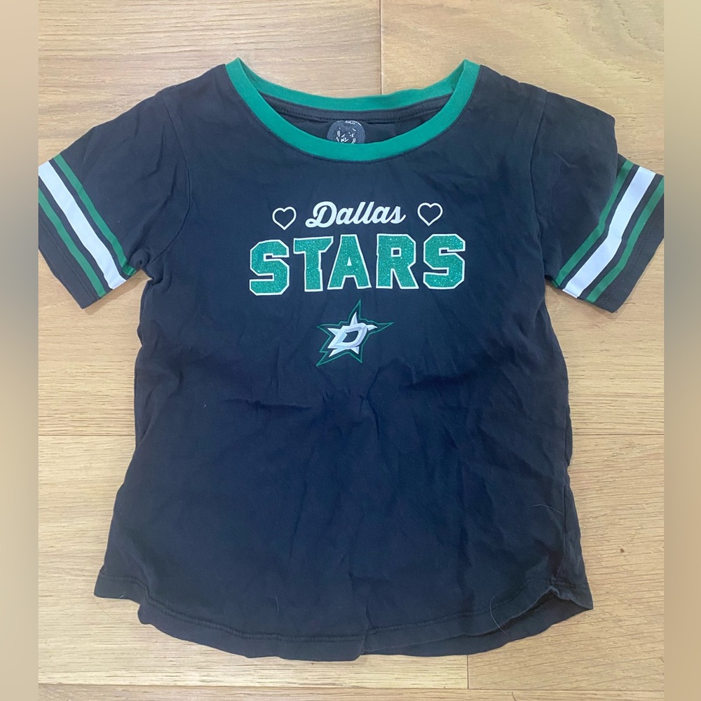 NHL Dallas Stars girls tshirt size s (6/6x) GUC